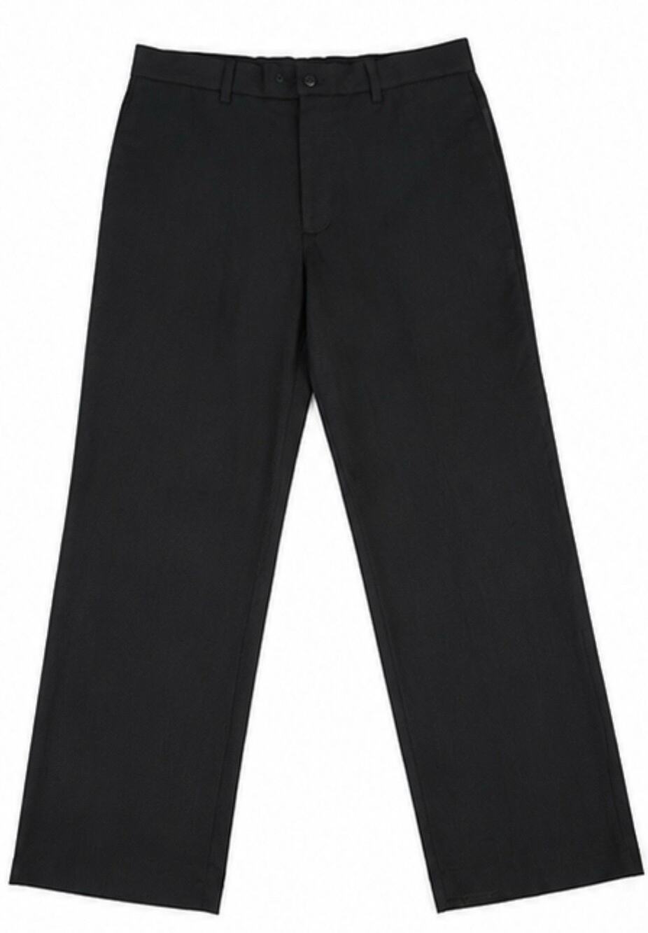 Van Heusen Studio Dress Pants Mens 32x32 Black Flat Front Career Office Stretch